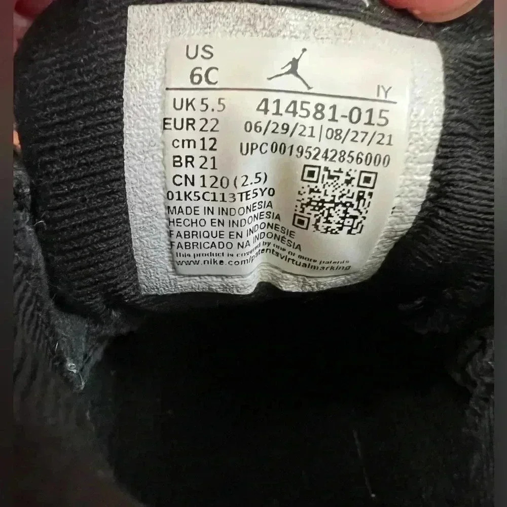 Nike Jordan 13 Retro (Toddler) 6C Purple-Black No Box. - Picture 7 of 8